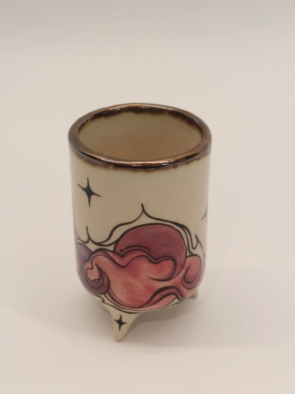 "Dance of Celestial Clouds" Hand-Painted Ceramic Mug