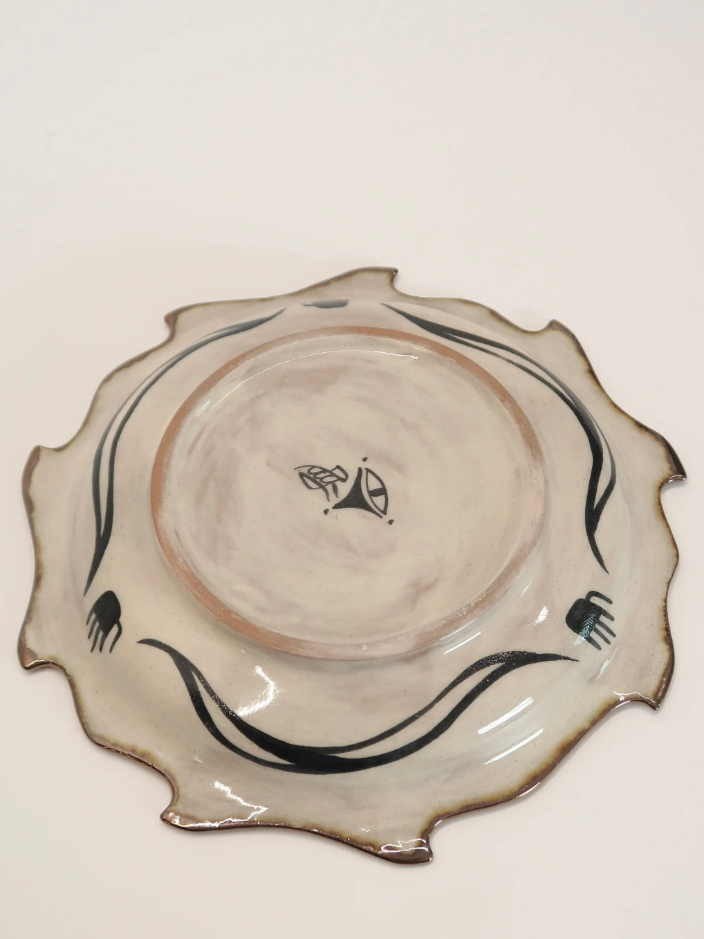 "King of the Forest Tiger" Hand-Painted Ceramic Plate – 8.1’’ Underglaze Art Plate