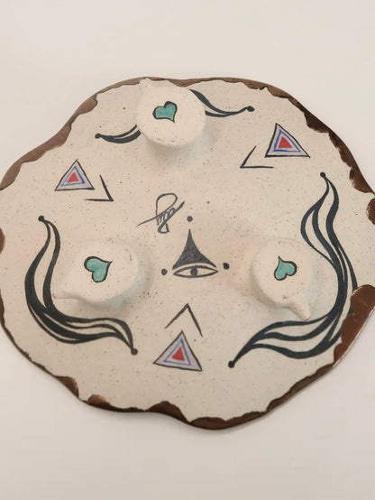 "Deep Sea Planet" Hand-Painted Ceramic Plate – 9.5'' Underglaze Art Plate