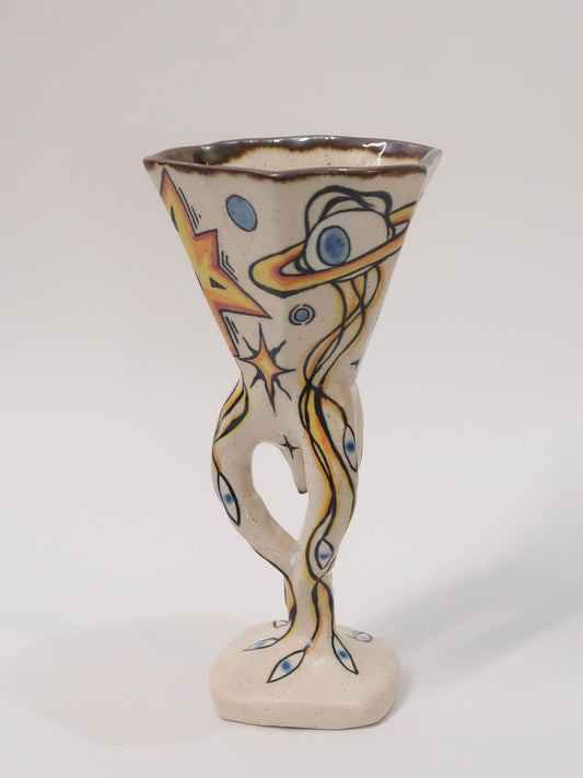 "The Eye of the Stars" Hand-Painted Ceramic Mug